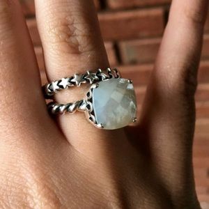 Pandora RARE mother of pearl ring